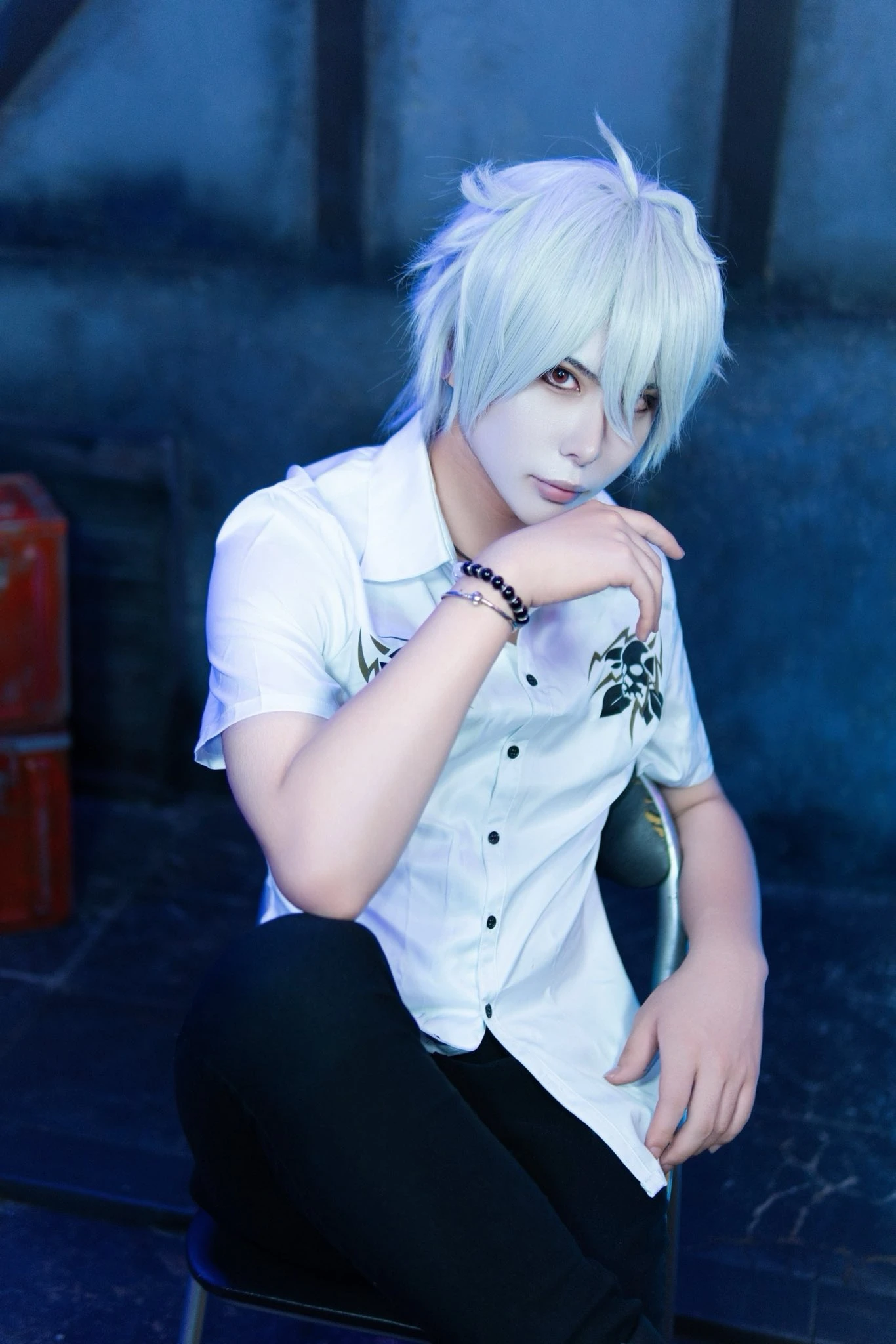 碧棺左馬刻のコスプレ。被写体 @M_MeganoCos